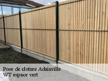 Pose de cloture  adainville-78113 WT espace vert 