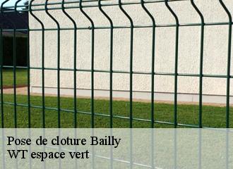 Pose de cloture  bailly-78870 WT espace vert 