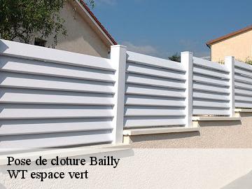 Pose de cloture  bailly-78870 WT espace vert 