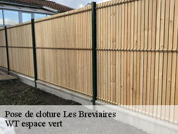 Pose de cloture  les-breviaires-78610 WT espace vert 