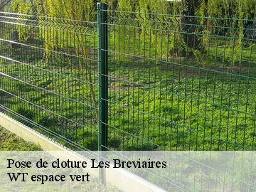 Pose de cloture  les-breviaires-78610 WT espace vert 