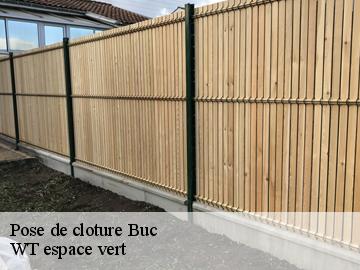 Pose de cloture  buc-78530 WT espace vert 