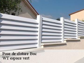 Pose de cloture  buc-78530 WT espace vert 