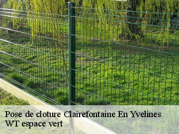 Pose de cloture  clairefontaine-en-yvelines-78120 WT espace vert 