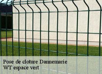 Pose de cloture  dannemarie-78550 WT espace vert 