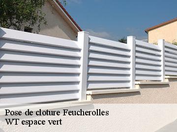 Pose de cloture  feucherolles-78810 WT espace vert 