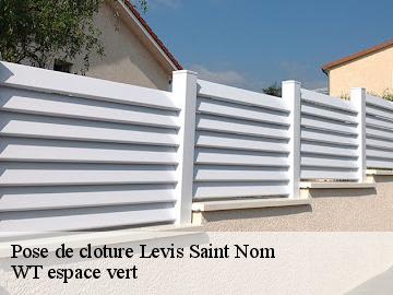 Pose de cloture  levis-saint-nom-78320 WT espace vert 