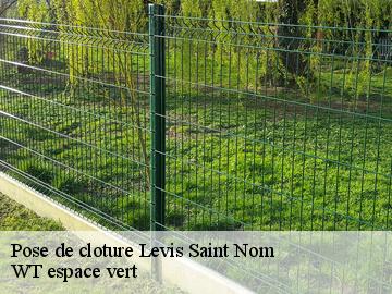 Pose de cloture  levis-saint-nom-78320 WT espace vert 