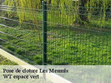 Pose de cloture  les-mesnuls-78490 WT espace vert 