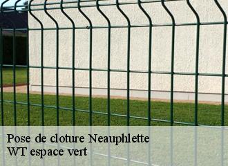 Pose de cloture  neauphlette-78980 WT espace vert 