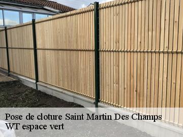 Pose de cloture  saint-martin-des-champs-78790 WT espace vert 